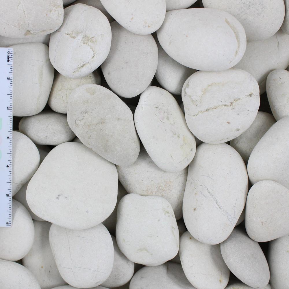 Seaside White-Ivory Pebbles - (44lb. Bags)